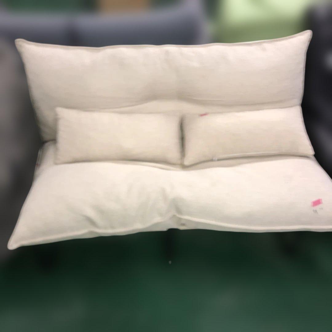 2人掛け ソファ クッション付き インテリア 折りたたみ