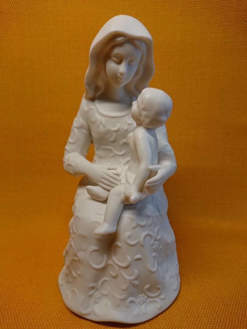 【美品】人形　彫像　天使　白磁　置物　インテリア　工芸品　美術品　A4012