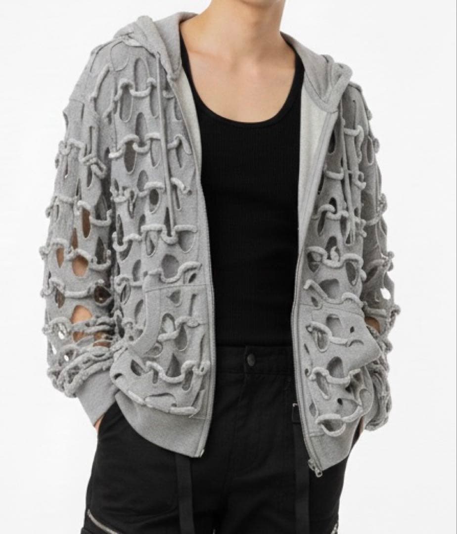 【今日まで値下げ可】PROJECT G/R レーザーカット ジップフーディー