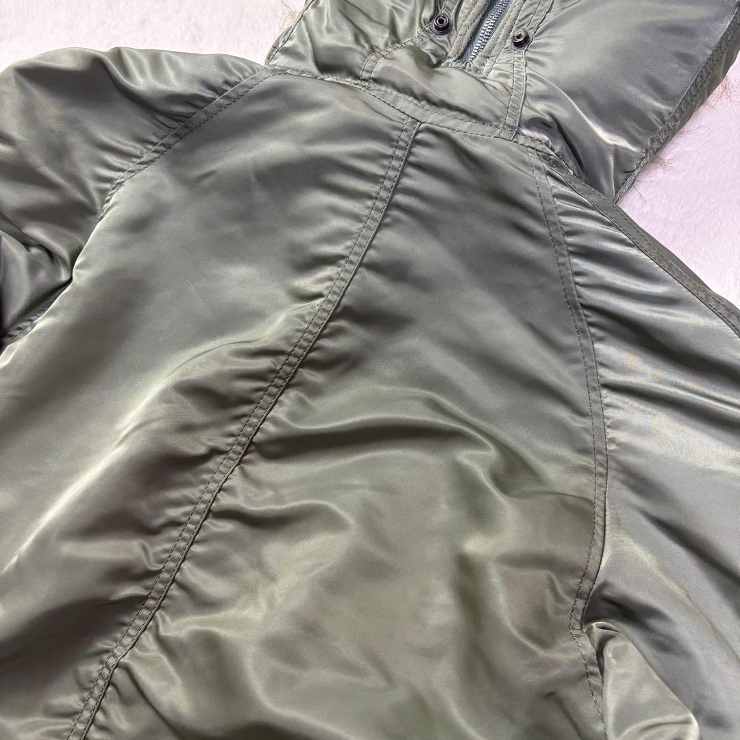 美品 Lサイズ USA製 ALPHA INDUSTRIES n-2b 短丈