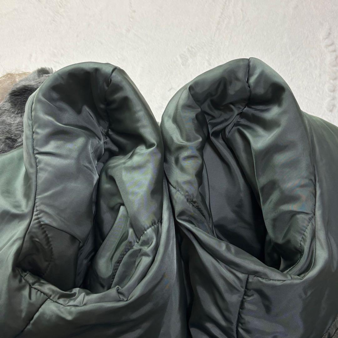 美品 Lサイズ USA製 ALPHA INDUSTRIES n-2b 短丈