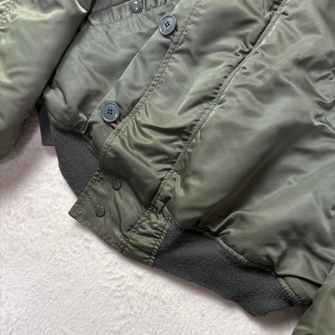 美品 Lサイズ USA製 ALPHA INDUSTRIES n-2b 短丈