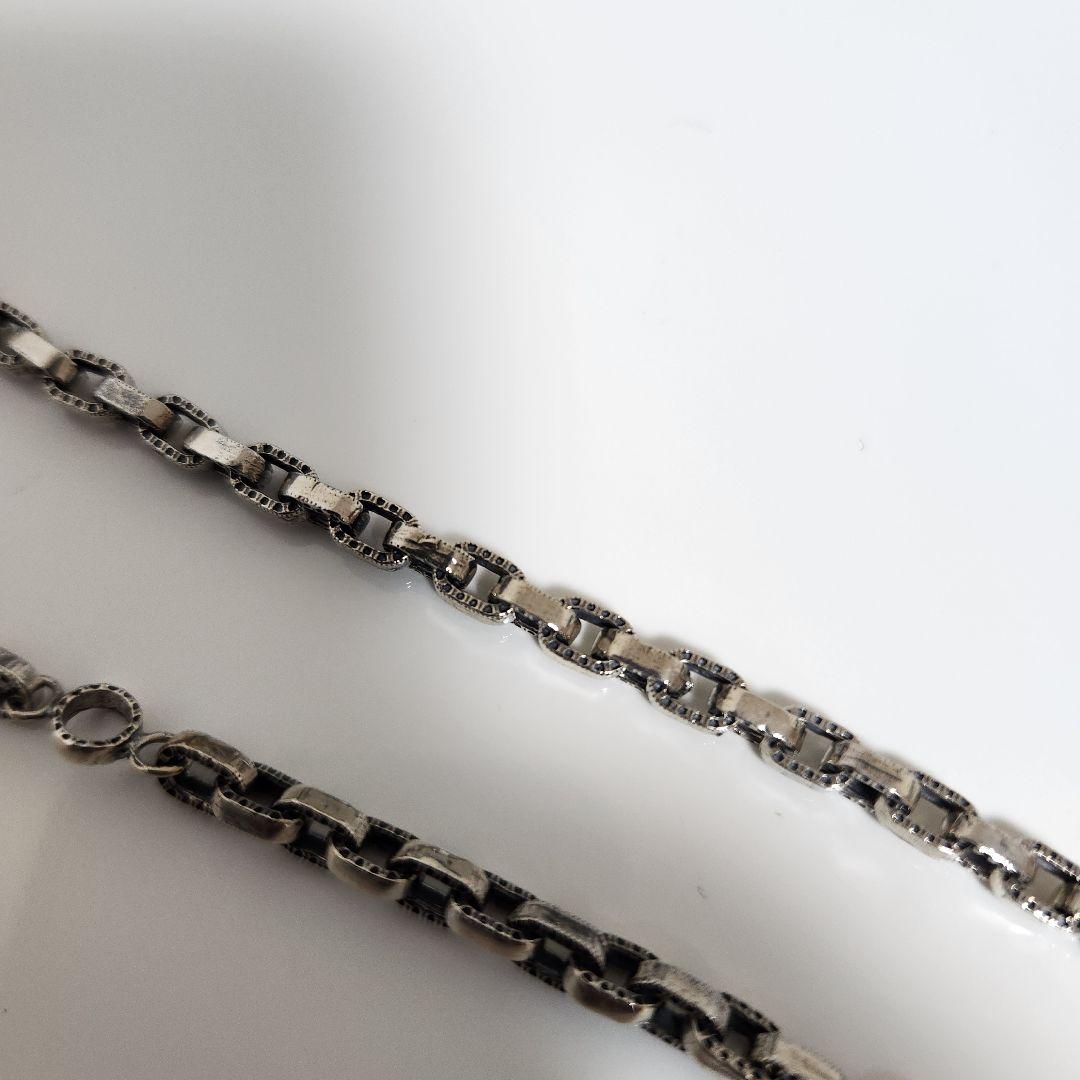 レザーズ&トレジャーズ　ハーフエングレイブリンクチェーン　50センチ