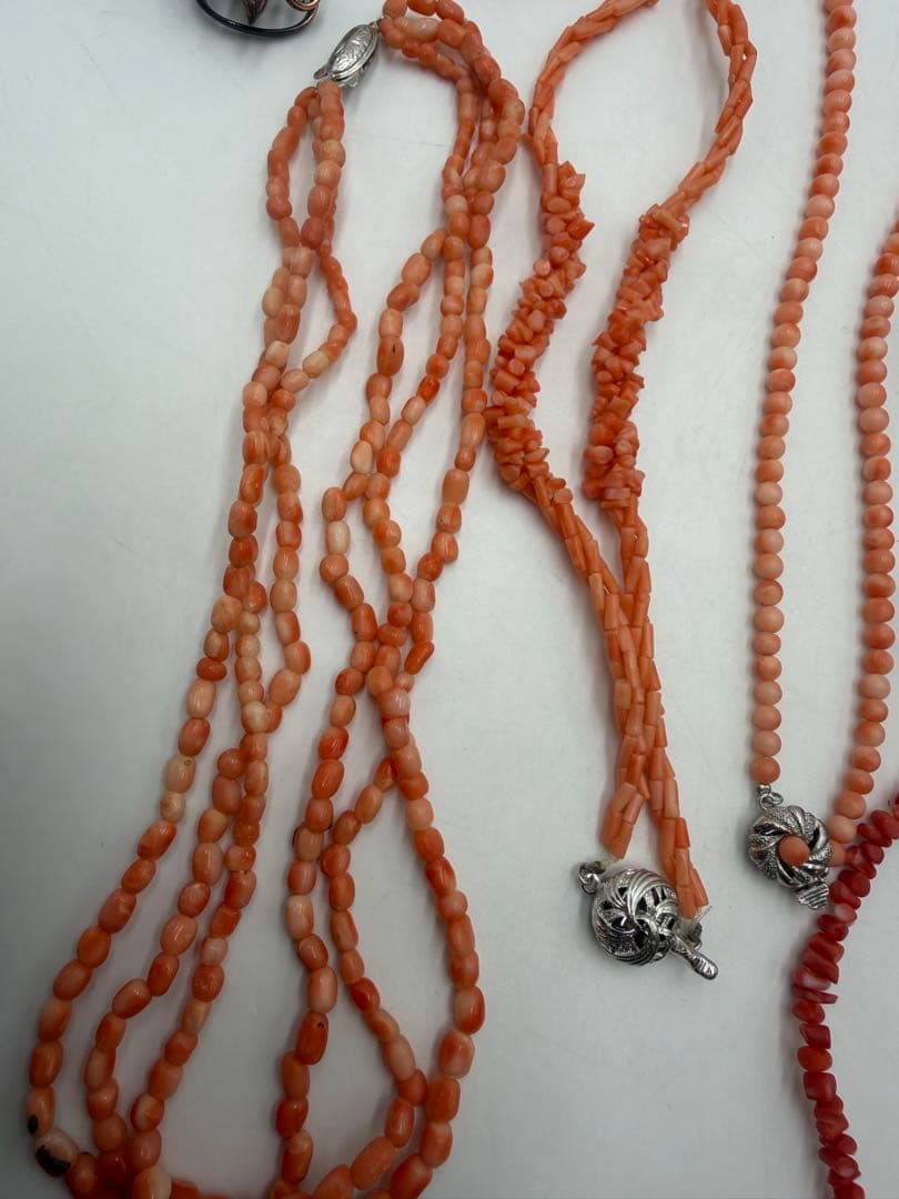 珊瑚　赤珊瑚　珊瑚風　アクセサリー　大量　約280g