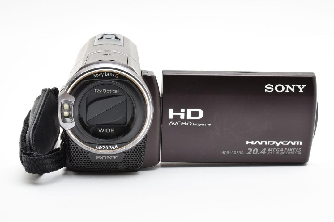 【美品】SONY Handycam HDR-CX590V ボルドーブラウン
