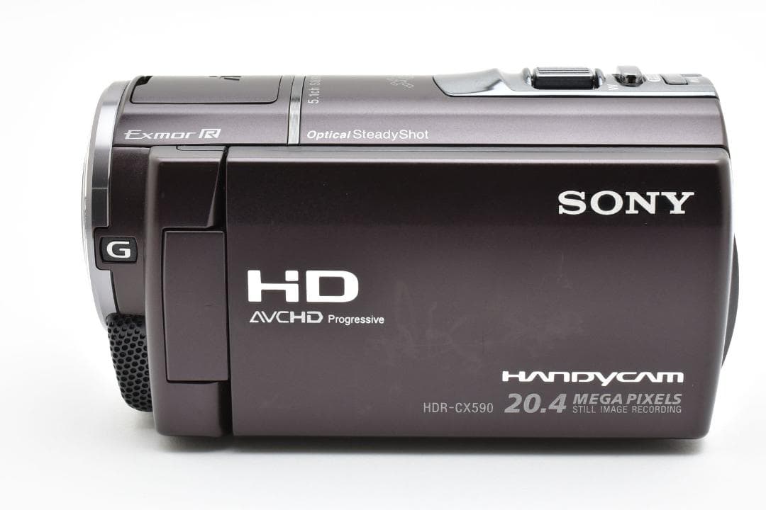 【美品】SONY Handycam HDR-CX590V ボルドーブラウン