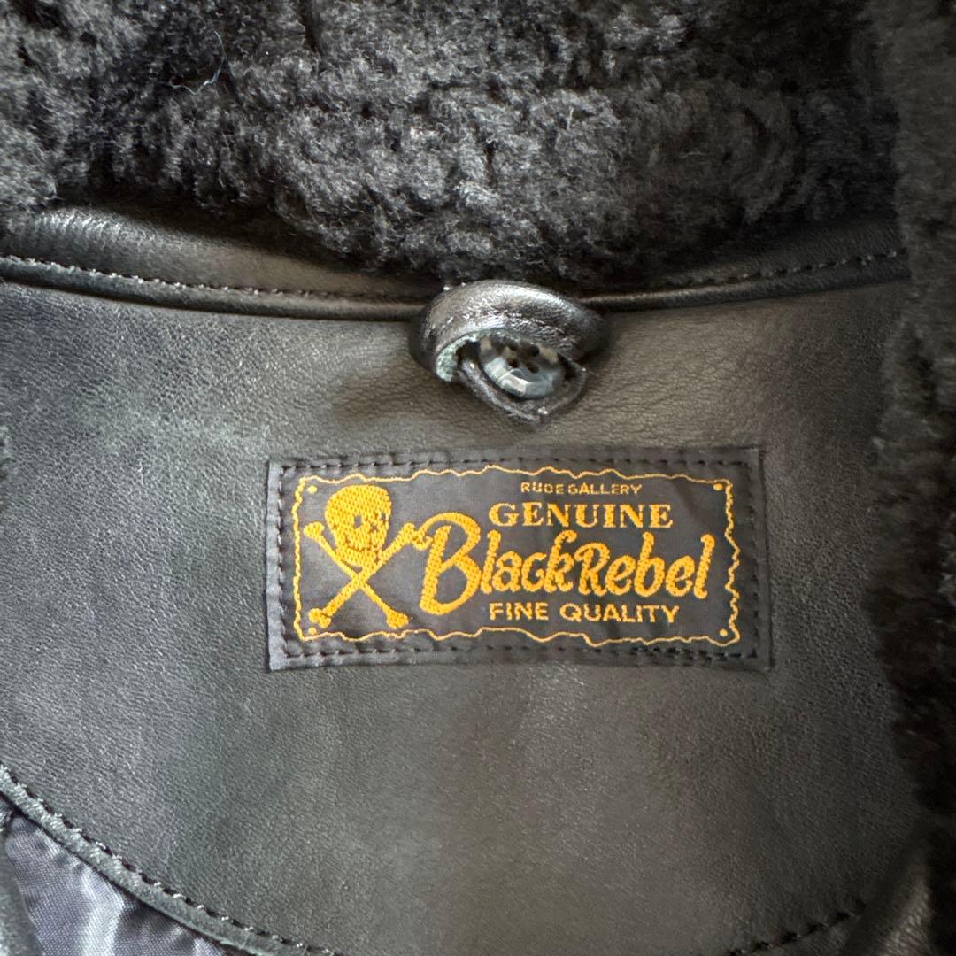 ルードギャラリー ブラックレベル ライダースジャケット ブラックレーベル