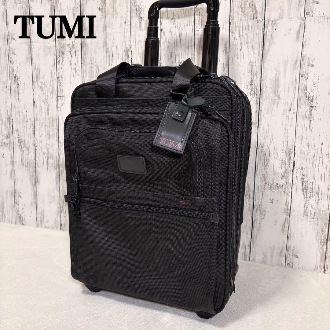 TUMI PCポーチ付き キャリーケース トラベルバッグ 2輪 出張 タイヤ良好