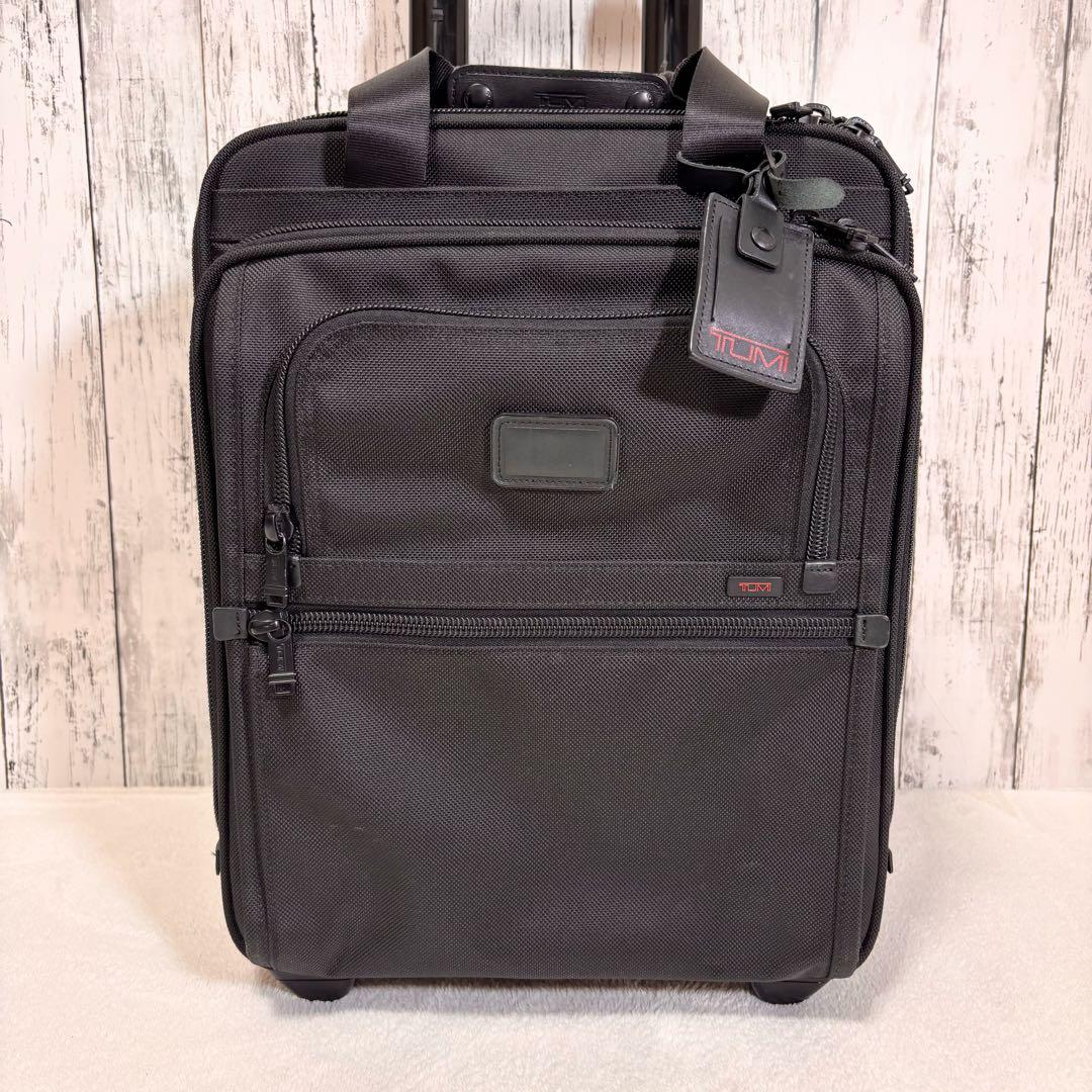 TUMI PCポーチ付き キャリーケース トラベルバッグ 2輪 出張 タイヤ良好