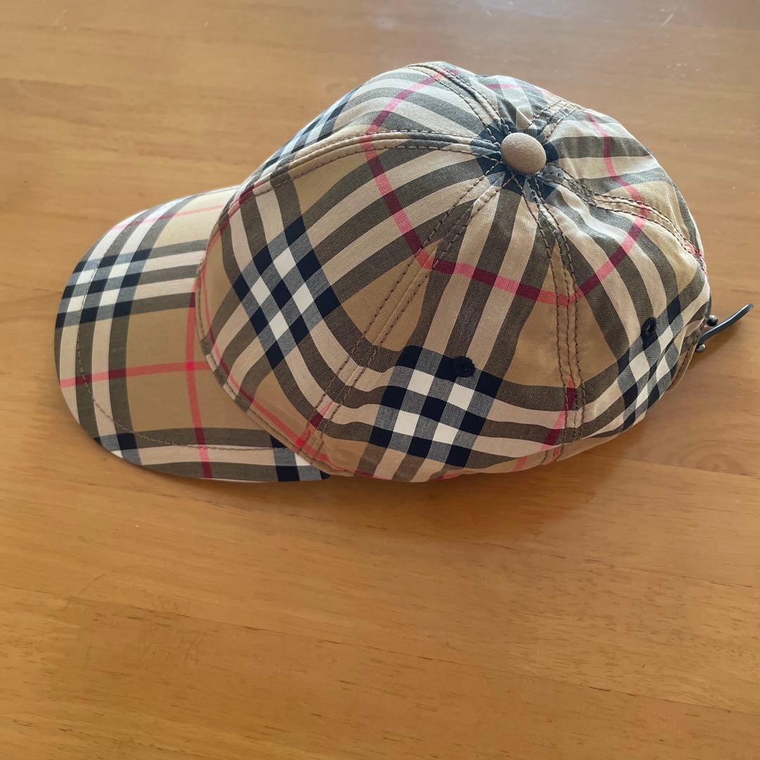 バーバリー チェック柄 ベースボールキャップ