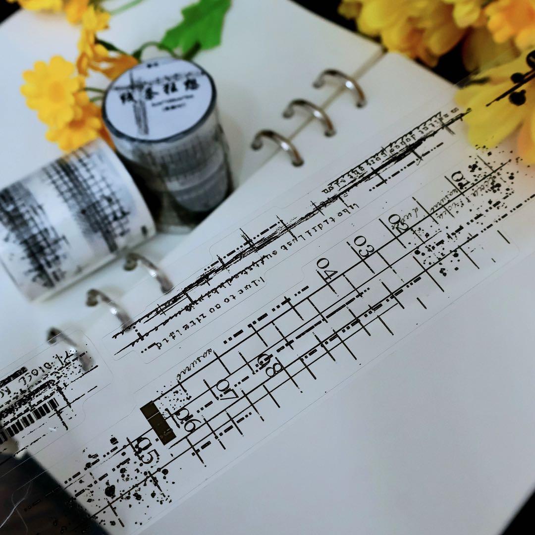 繁花文创《线条狂想》海外マスキングテープ　マステ 【2666】