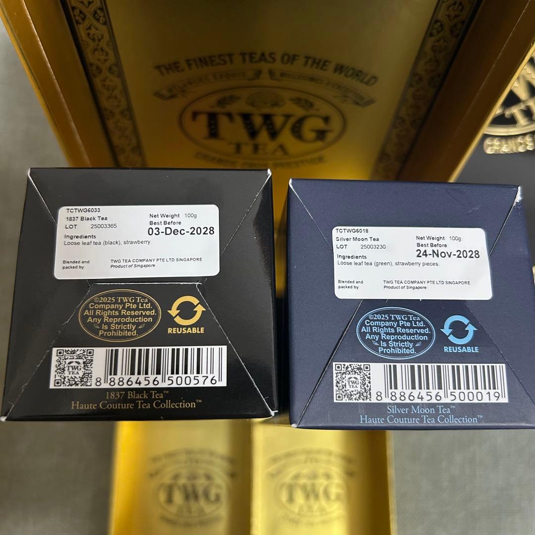 TWG Tea シルバームーン、ブラックティー　2点セット