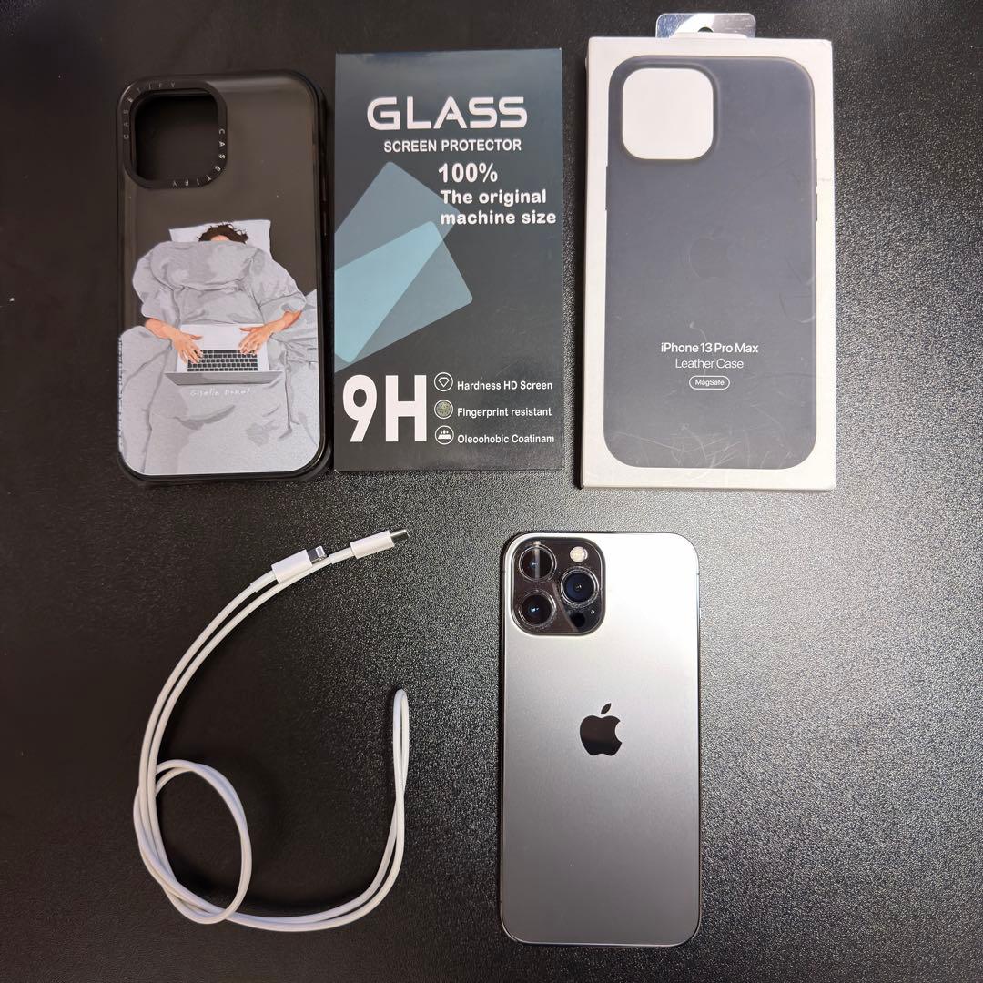 iPhone13ProMax128GBグラファイト　5点セット