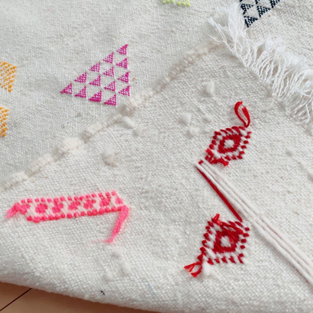 モロッコ ラグ キリム 約52×89cm