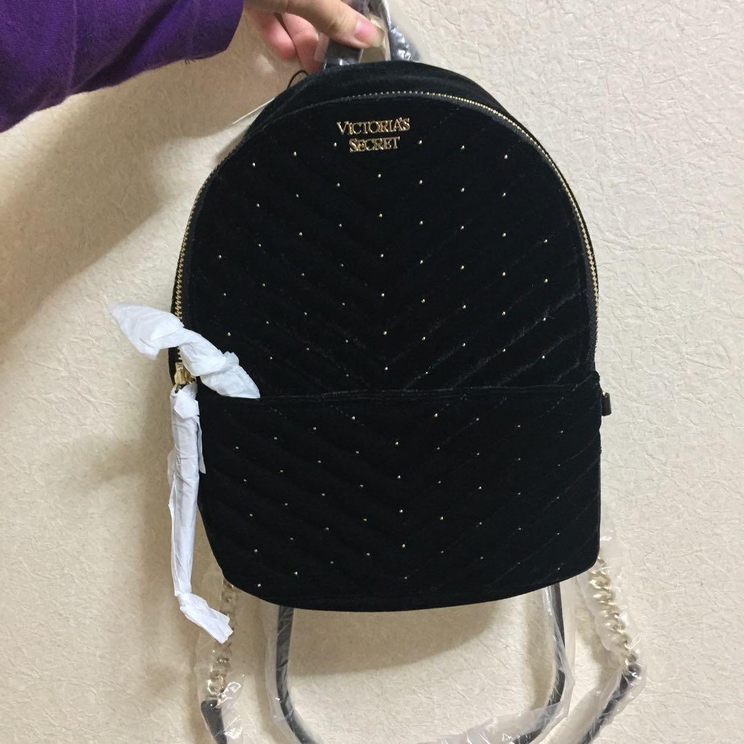 Victoria’s Secret Velvet Stud Backpack