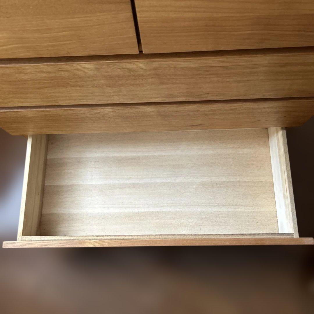 MUJI 木製5段チェスト・キャビネット
