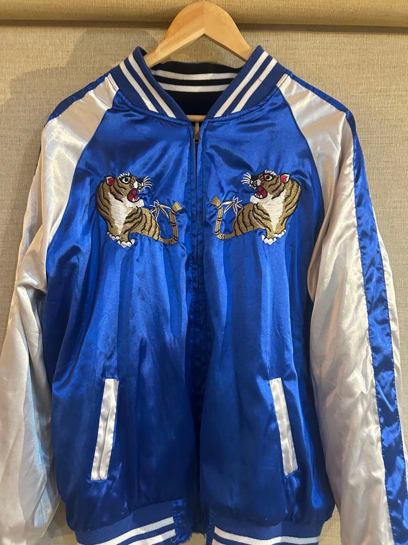 リバーシブルスカジャン　ベロア