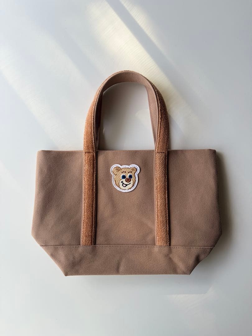 FEILER オールドテディワッペントートバッグ ベージュ 小