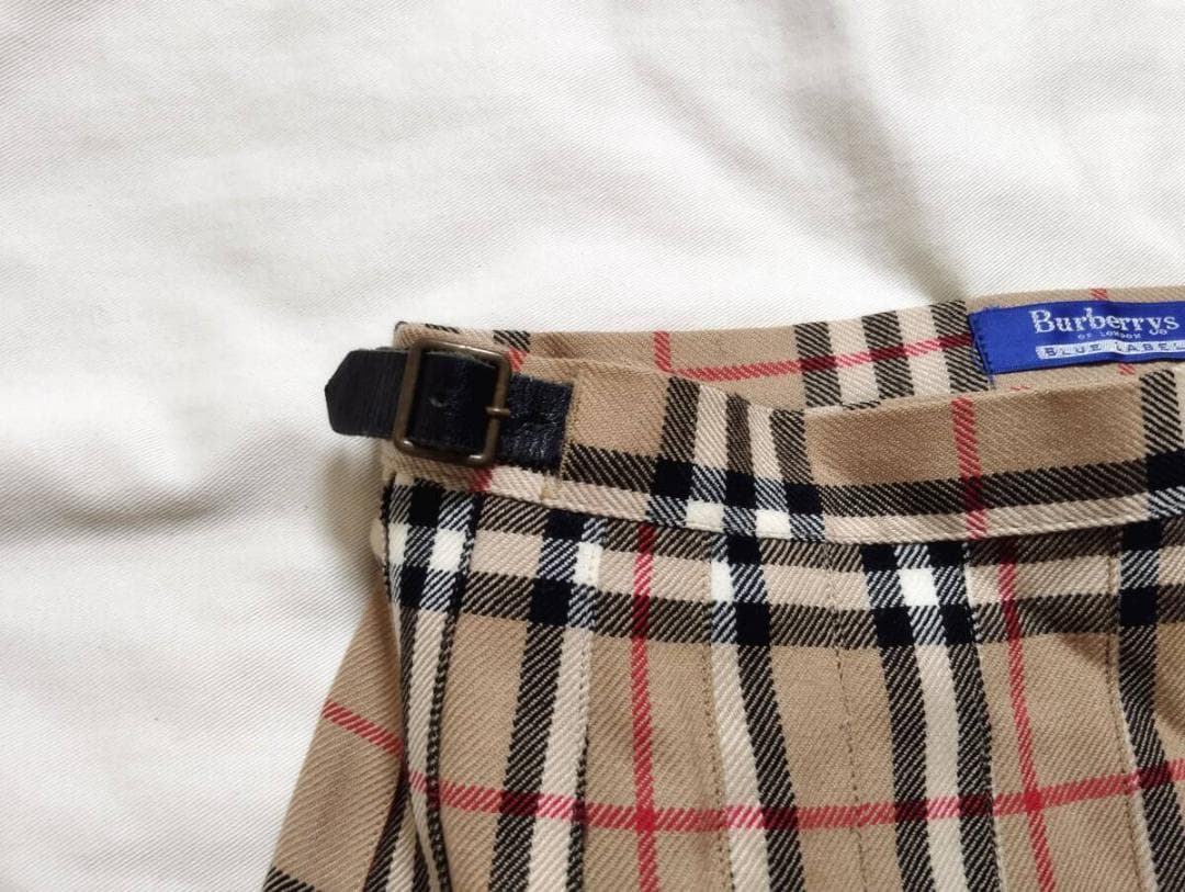 Burberry Blue Label バーバリー巻きスカート ノバチェック３８