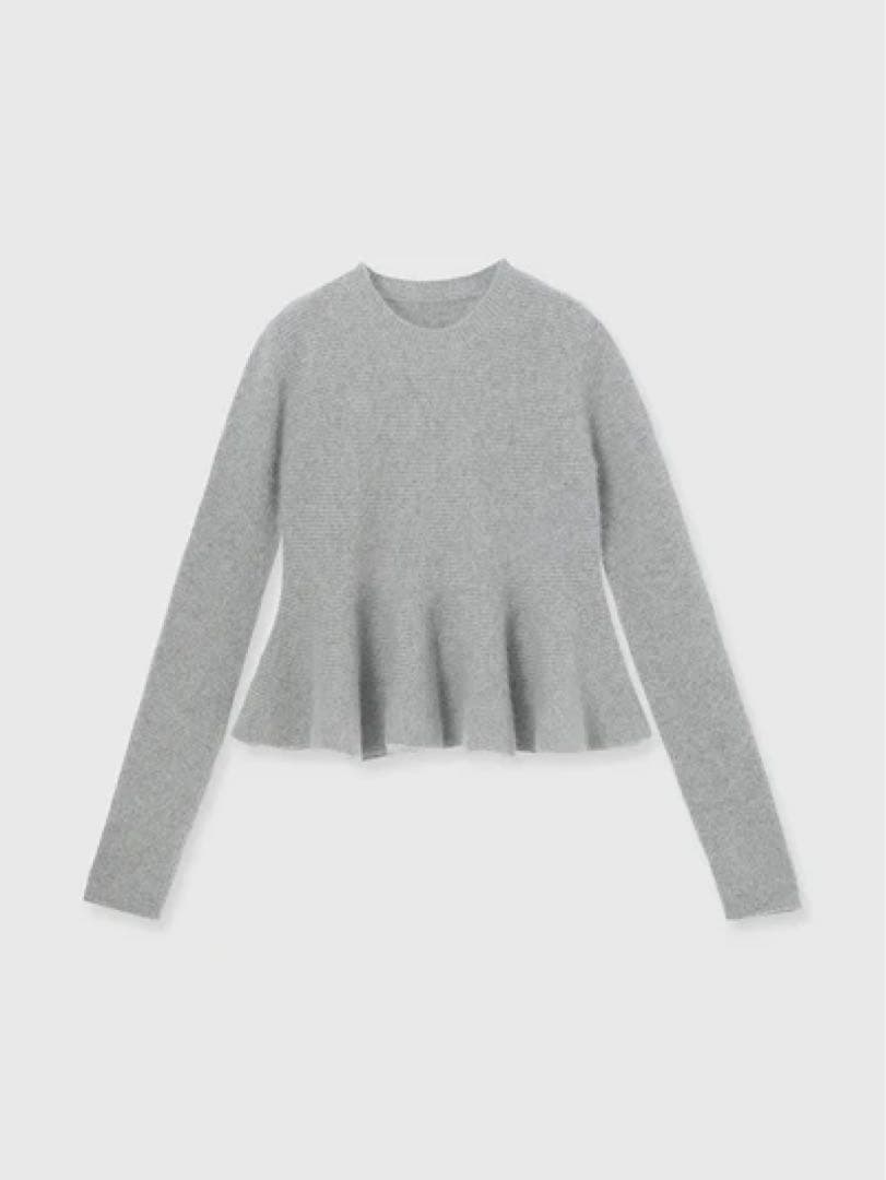 希少色！今季完売品✨anuans ペプラムショートニットトップスsize1グレー