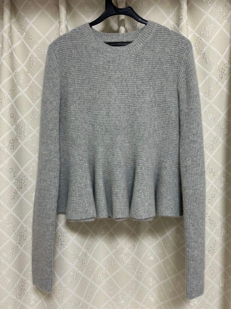 希少色！今季完売品✨anuans ペプラムショートニットトップスsize1グレー