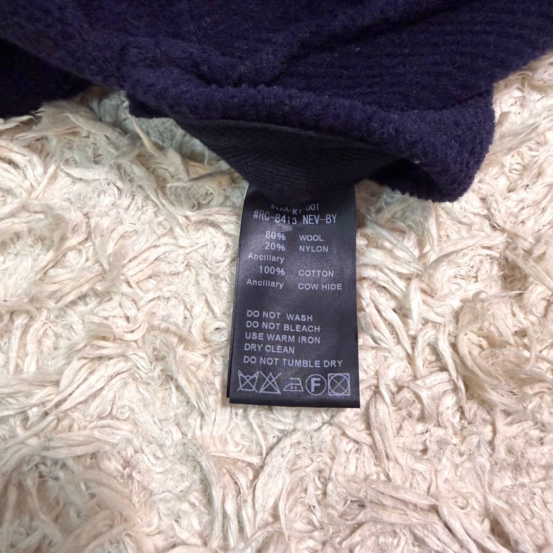 美品　orcival　letinte　パイルカット　ヘリンボーン　ダッフルコート