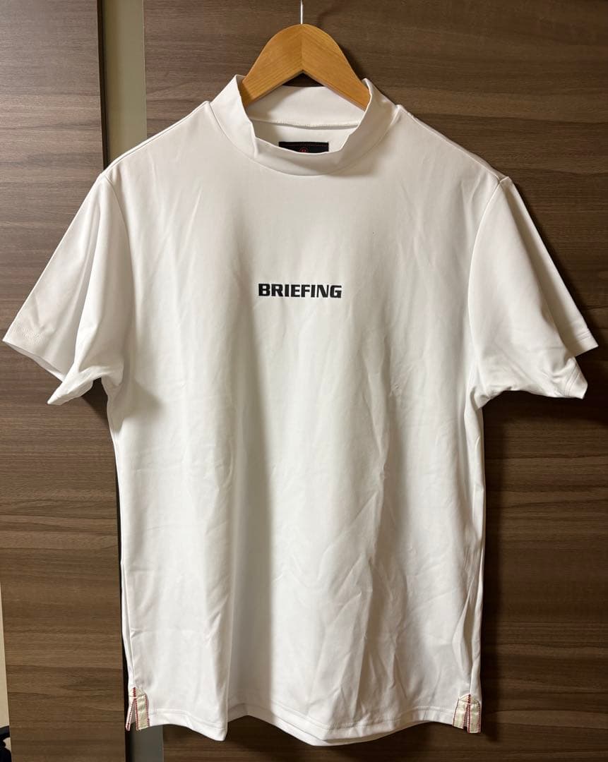【極美品】ブリーフィング　シャツ　ハイネック　モックネック　ホワイト