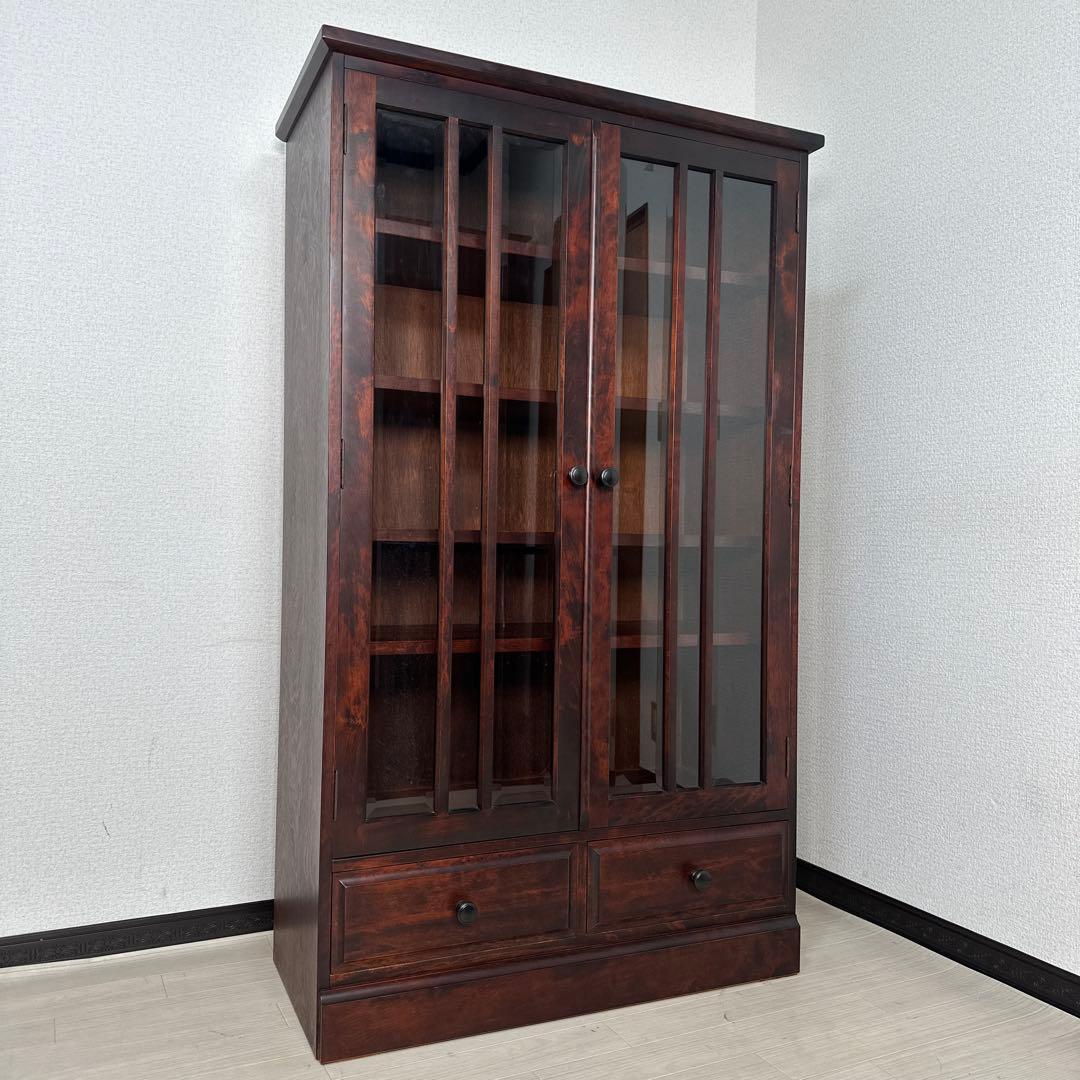 【展示品】北海道 はまなす民芸家具 飾り棚 本棚 書棚 ブックシェルフ i1※