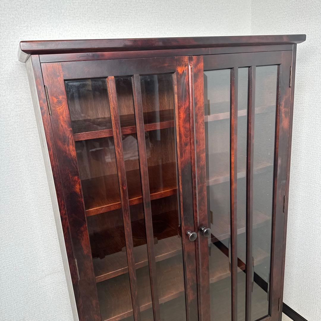 【展示品】北海道 はまなす民芸家具 飾り棚 本棚 書棚 ブックシェルフ i1※