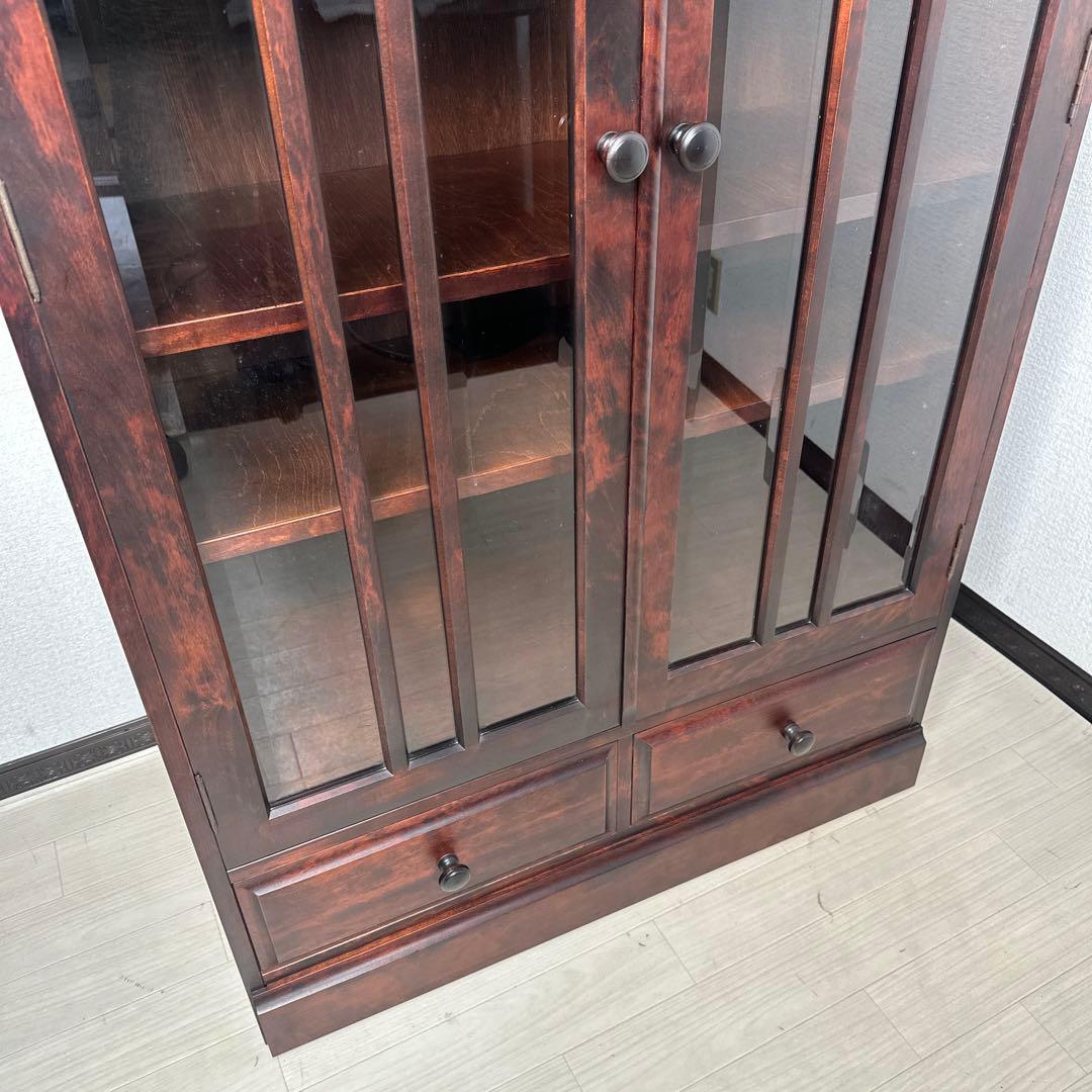 【展示品】北海道 はまなす民芸家具 飾り棚 本棚 書棚 ブックシェルフ i1※