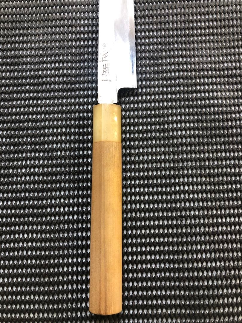 正本 鋼製　柳刃包丁 木製ハンドル