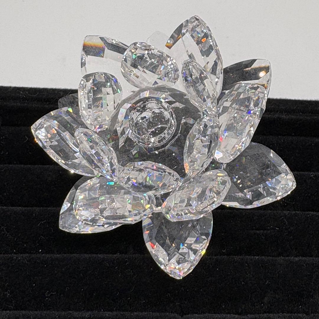 箱付き　スワロフスキー クリスタル　オブジェ　　キャンドルスタンド　NO.178