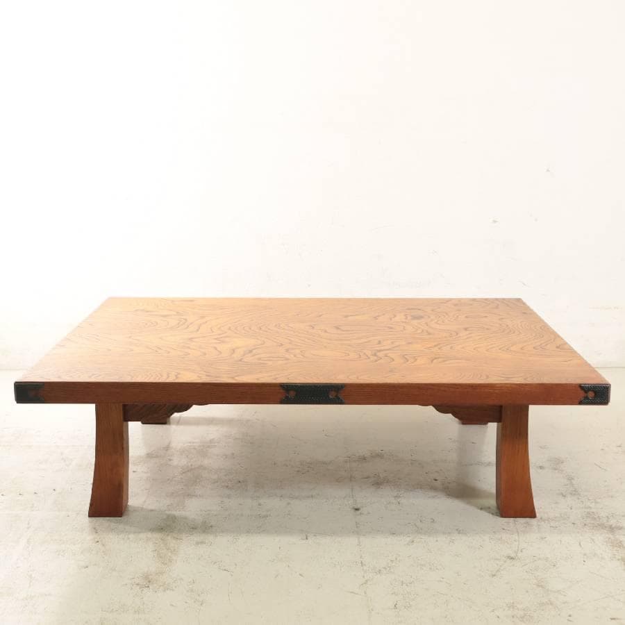 展示品 岩谷堂箪笥 座卓 4尺 センターテーブル 漆塗 欅材 岩手県伝統工芸