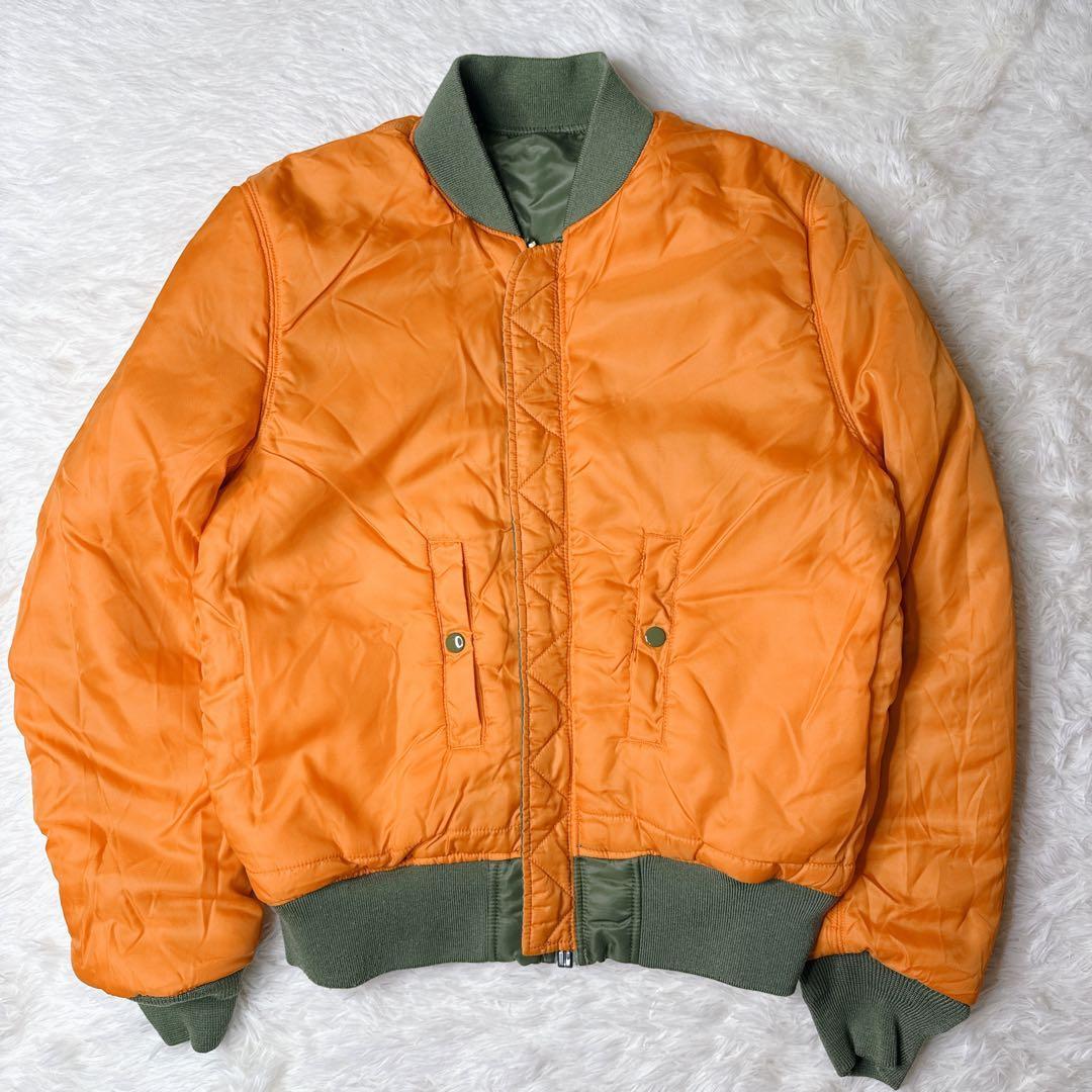 ✨美品✨ アルファ MA-1 フライトジャケット 緑 L 中綿 y2k 短丈