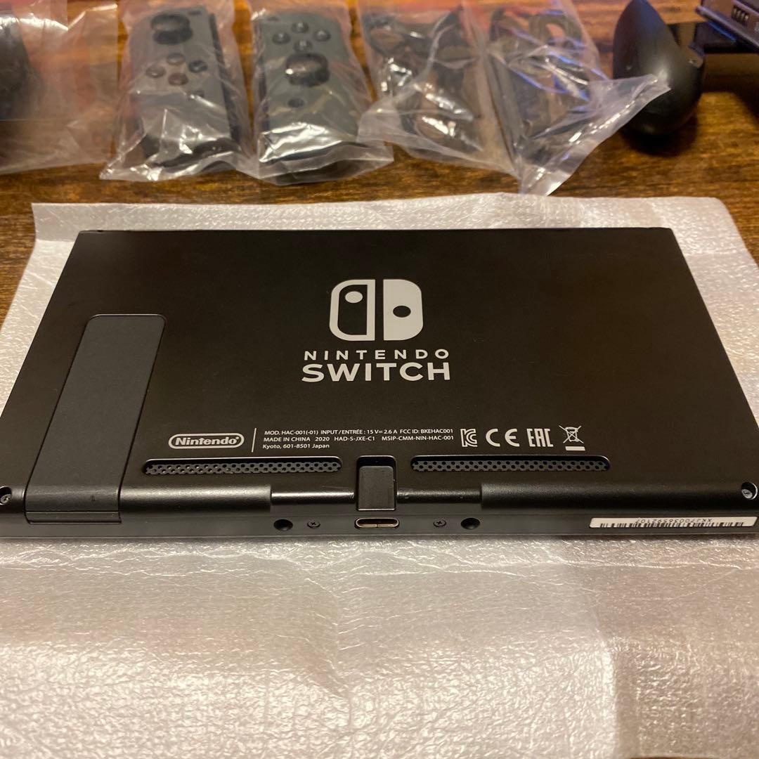 Nintendo Switch 本体 グレー 付属品完備　SDカード付き