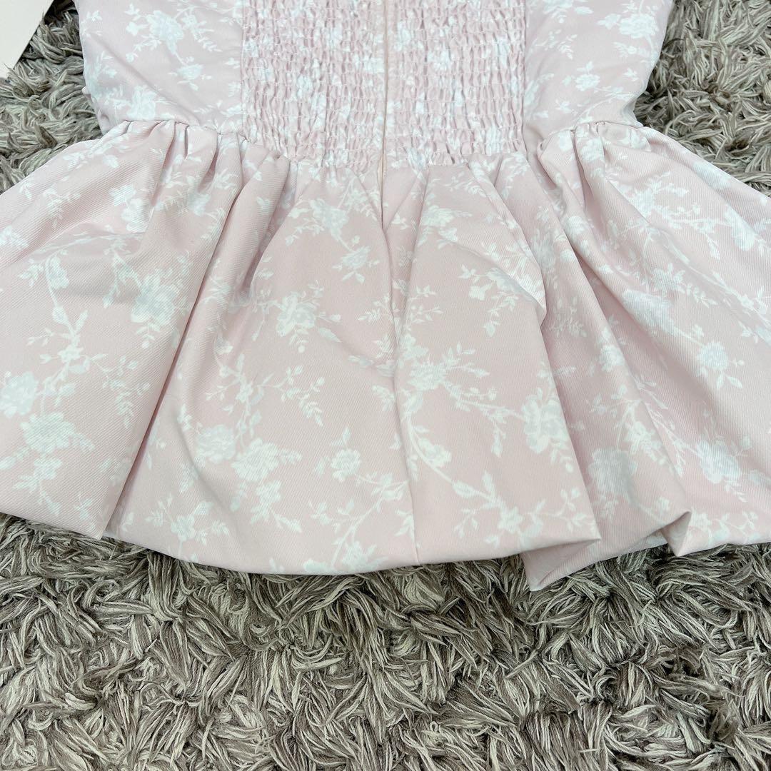 タグ付き✨Darich ダーリッチ フラワーバルーンベアトップ ピンク