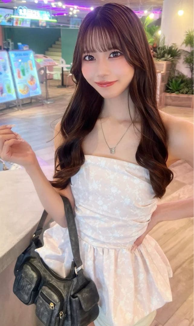 タグ付き✨Darich ダーリッチ フラワーバルーンベアトップ ピンク