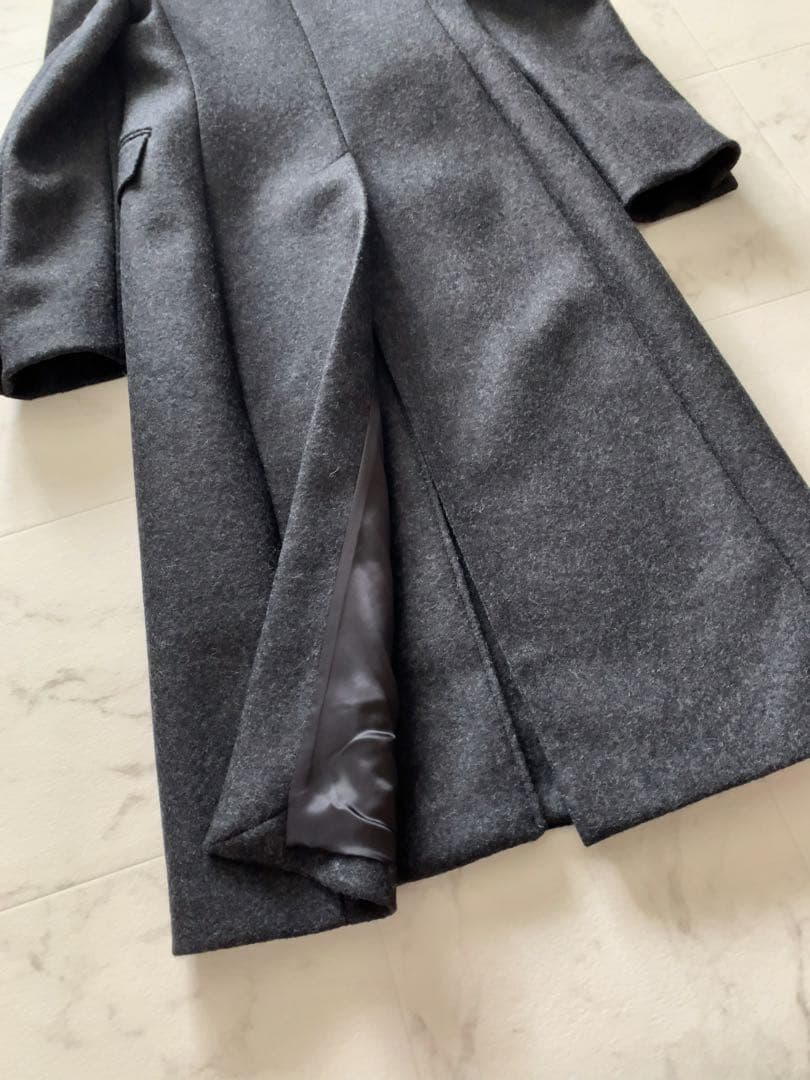 新品タグ付き【ZARA ザラ】ウールチェスターコート★チャコールグレー系★XS