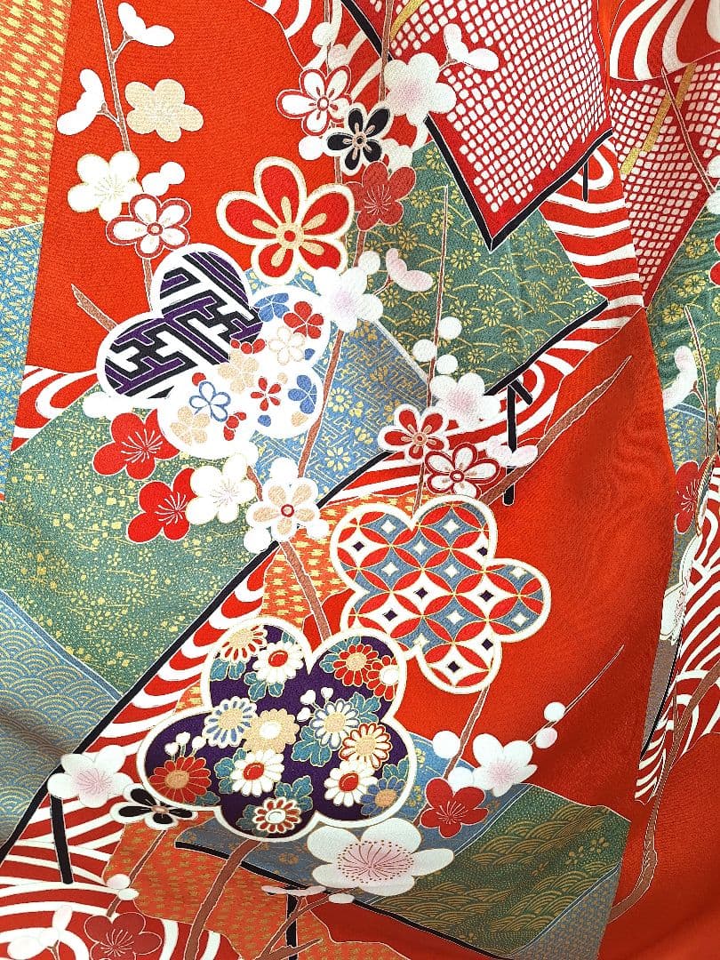 着物リメイクワンピース3666