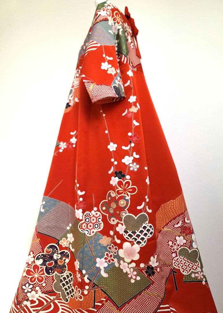 着物リメイクワンピース3666