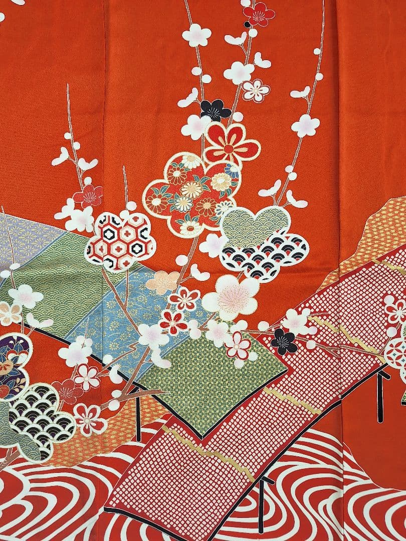 着物リメイクワンピース3666