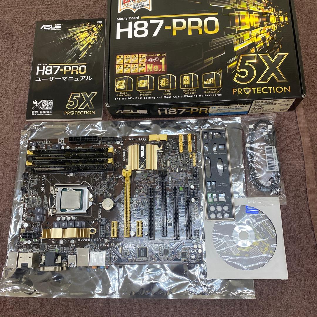 i7 4770 ASUS H87-PRO マザーボードセット メモリー16GB