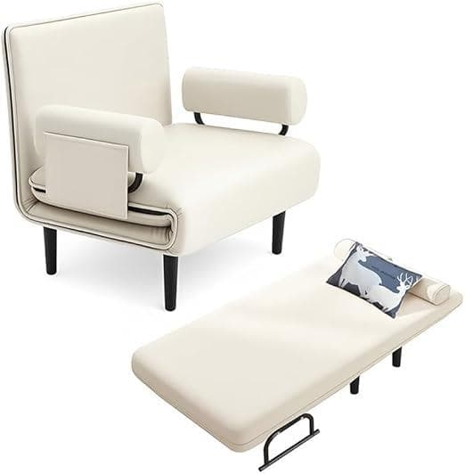 ソファベッド 折りたたみ リクライニングチェア 5段階調節 幅63/83cm