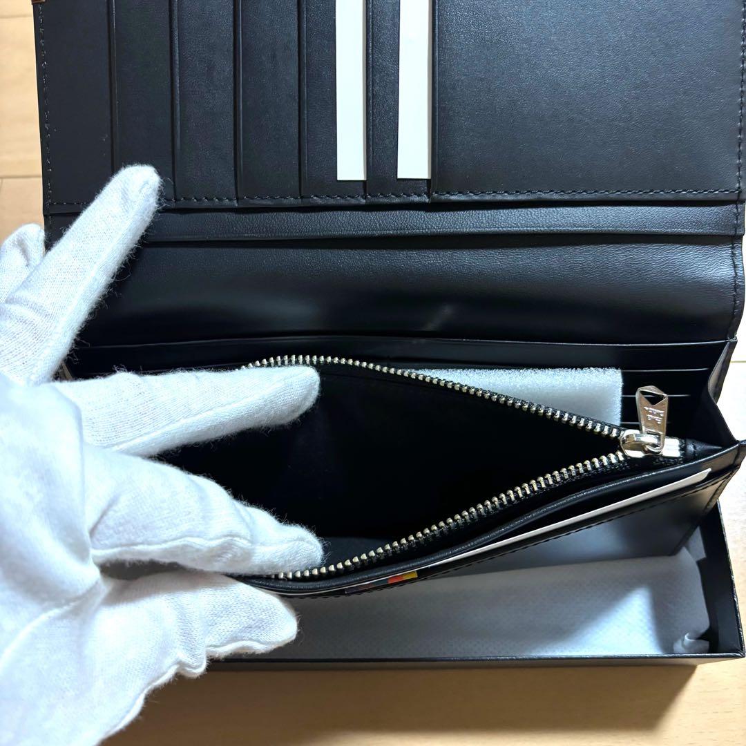 Paul Smith 現行品　長財布　黒　美品　ハイライトステッチ　ブラック
