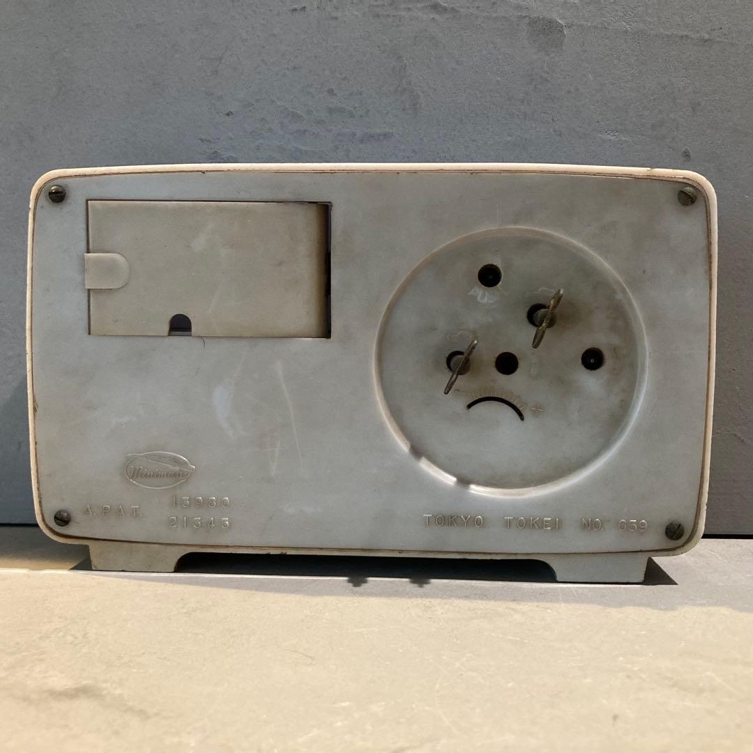 希少 昭和20年代 東京時計 鉱石ラジオ付き目覚まし時計 ゲルマラジオ ジャンク