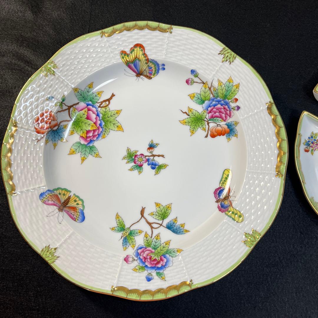 ヘレンド ヴィクトリアブーケ 希少オードブル皿
