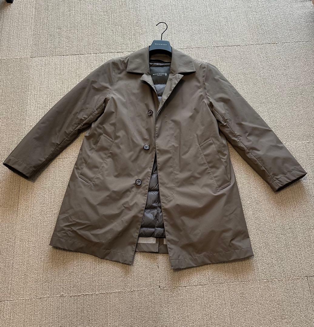 マッキントッシュロンドン、ステンカラーコート キルティングライナー付き