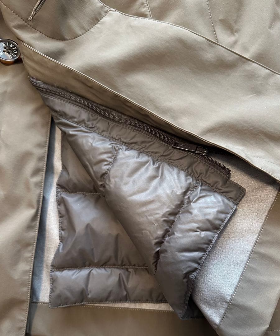 マッキントッシュロンドン、ステンカラーコート キルティングライナー付き