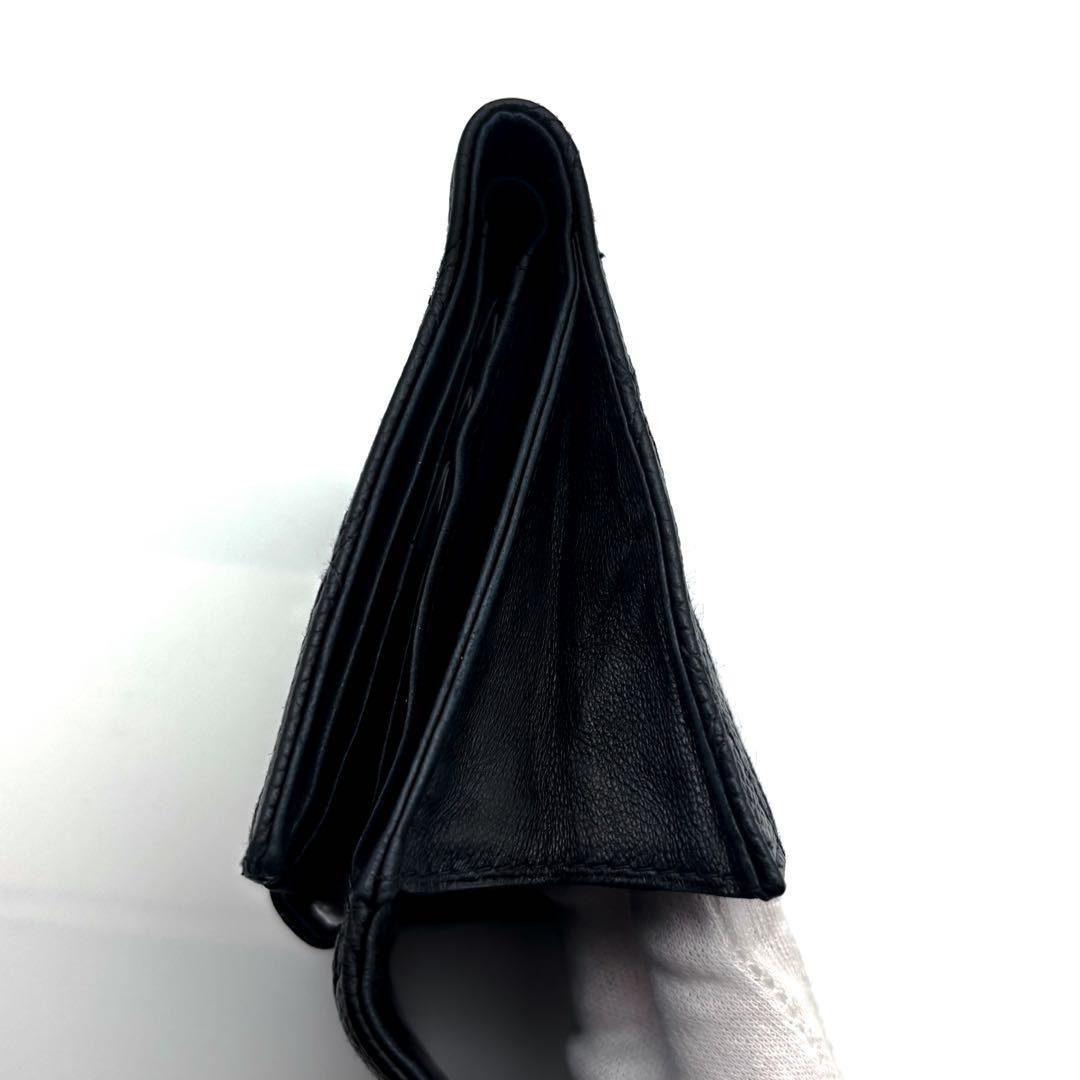 【極美品✨】シャネル 財布 ビコローレ キャビア Wホック 二つ折