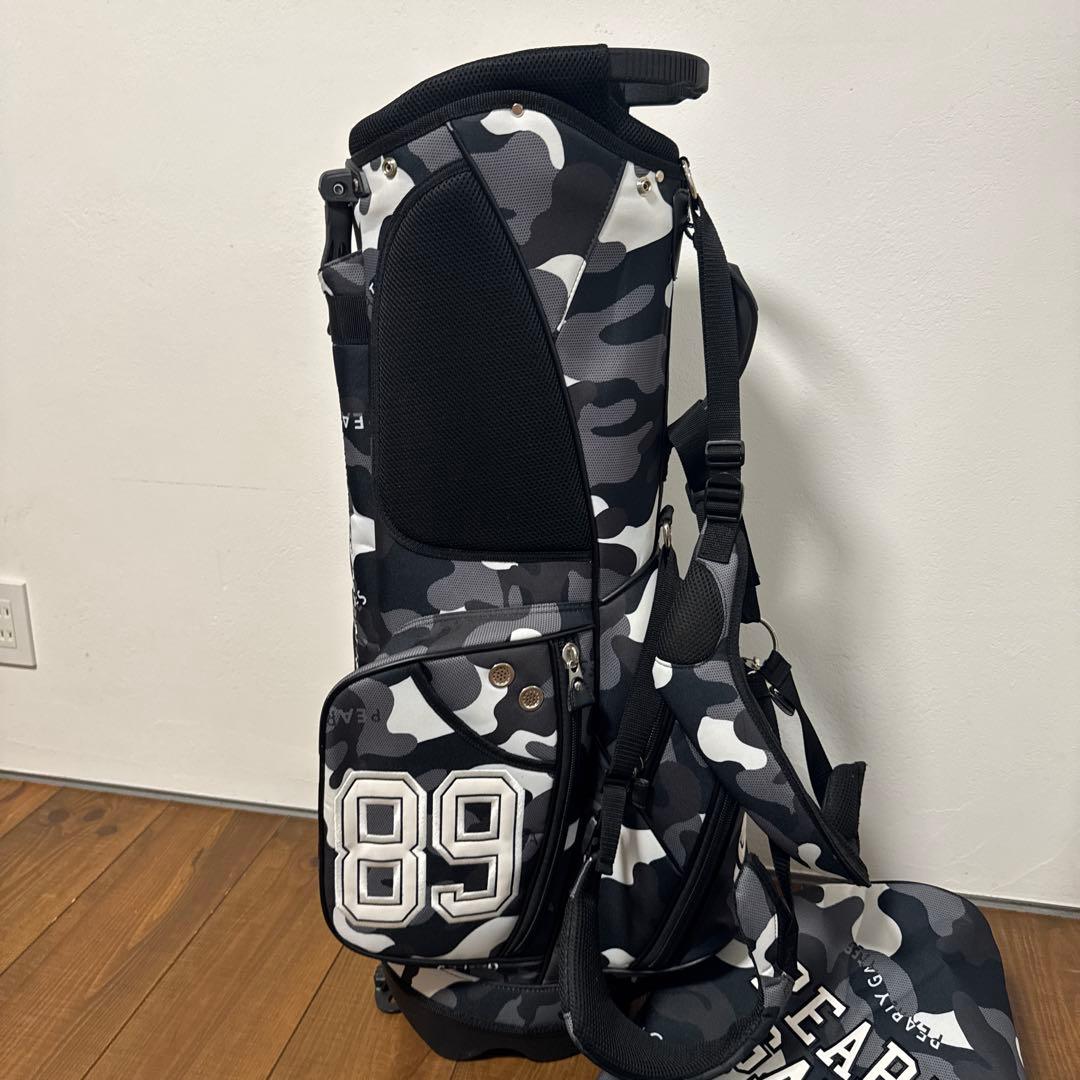 パーリーゲイツ キャディバッグ　ブラックカモ